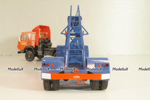 Нами-790 полуприцеп-панелевоз 1955, синий, 104547, АвтоИстория 1:43