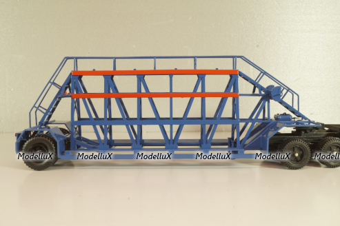 Нами-790 полуприцеп-панелевоз 1955, синий, 104547, АвтоИстория 1:43