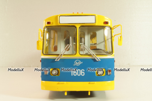 Зиу-10, троллейбус, желто-синий, 900285, Советский Автобус 1:43 Уценка!