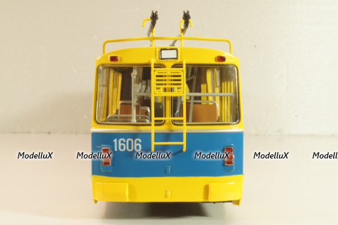 Зиу-10, троллейбус, желто-синий, 900285, Советский Автобус 1:43 Уценка!