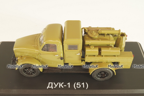 Дук-51 дезинфекционная установка на шасси Газ-51 1951, хаки, SSM1624, SSM 1:43