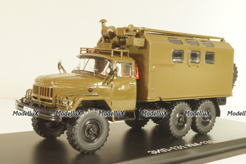 КМ-131 кунг на шасси Зил-131, хаки, SSM1637, SSM 1:43