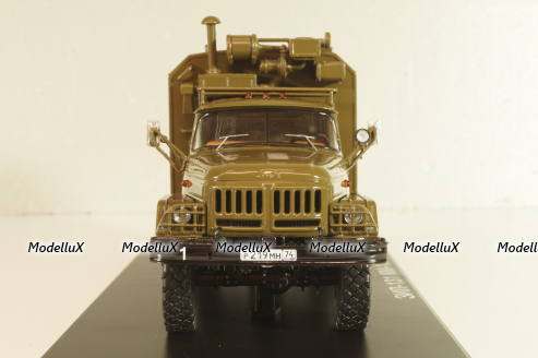 КМ-131 кунг на шасси Зил-131, хаки, SSM1637, SSM 1:43