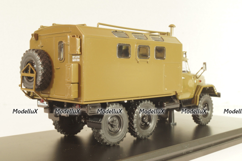 КМ-131 кунг на шасси Зил-131, хаки, SSM1637, SSM 1:43