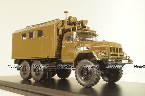 КМ-131 кунг на шасси Зил-131, хаки, SSM1637, SSM 1:43