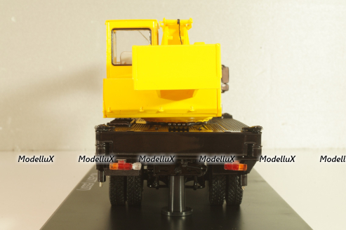 КС-3577(5337) Ивановец, автокран  на шасси Маз-5337 1989, бежевий/жовтий, SSM1643, SSM 1:43