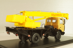 КС-3577(5337) Ивановец, автокран  на шасси Маз-5337 1989, бежевий/жовтий, SSM1643, SSM 1:43