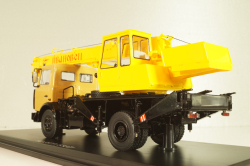 КС-3577(5337) Ивановец, автокран  на шасси Маз-5337 1989, бежевий/жовтий, SSM1643, SSM 1:43