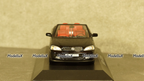 Opel Astra G Cabrio Convertible black, 9121877, Minichamps 1:43