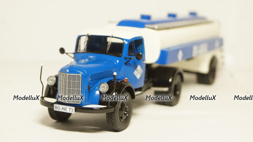 Mercedes L3500 2a Aral blue/white, Premium Classixxs 1:43