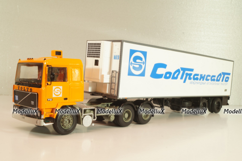 Volvo F12 с полуприцепом Lambert Sovtransavto 1981, SSM7078, SSM 1:43
