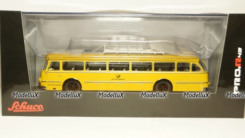 Magirus Deutz O6500 German Federal Post Office yellow, Schuco 1:43