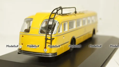 Magirus Deutz O6500 German Federal Post Office yellow, Schuco 1:43