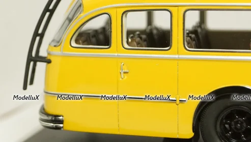 Magirus Deutz O6500 German Federal Post Office yellow, Schuco 1:43