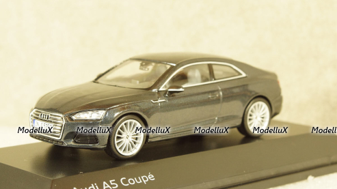 Audi A5 Coupe 2016 dark grey, Spark 1:43