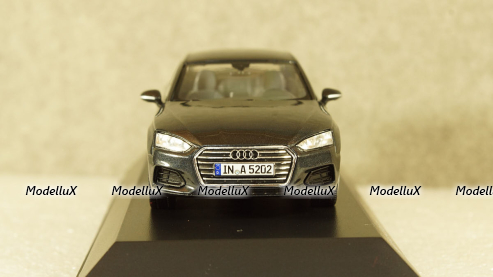 Audi A5 Coupe 2016 dark grey, Spark 1:43