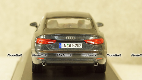 Audi A5 Coupe 2016 dark grey, Spark 1:43