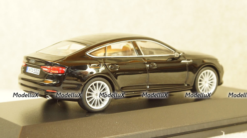 Audi A5 Sportback 2017 black, Spark 1:43