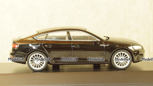 Audi A5 Sportback 2017 black, Spark 1:43