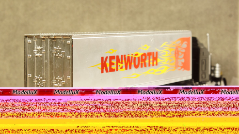 Kenworth W900 black/silver, New Ray 1:43