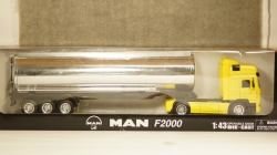 Man F200 yellow/chrome, New Ray 1:43