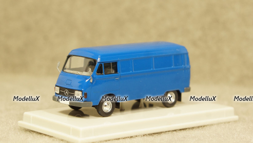 Mercedes L 206D box wagon blue, Brekina 1:87 