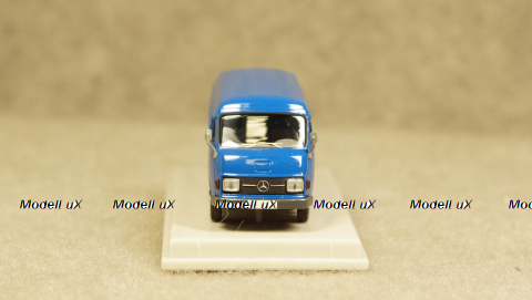 Mercedes L 206D box wagon blue, Brekina 1:87 