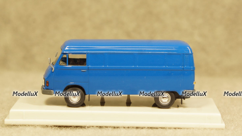 Mercedes L 206D box wagon blue, Brekina 1:87 