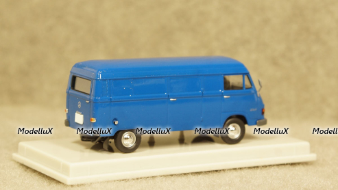 Mercedes L 206D box wagon blue, Brekina 1:87 
