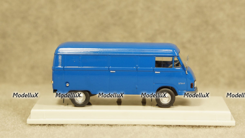 Mercedes L 206D box wagon blue, Brekina 1:87 