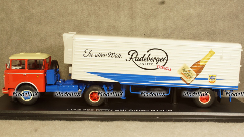 Liaz 706 RTTN Radeberger box wagon truck trailer, PCL47100, Premium Classixxs 1:43