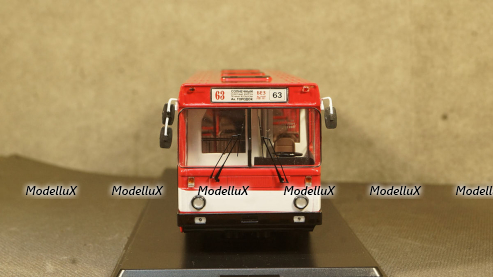 Лиаз 5256 белый/красный, SSM4021, SSM 1:43
