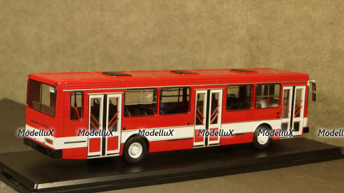 Лиаз 5256 белый/красный, SSM4021, SSM 1:43
