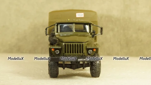 Урал-43206 бортовой с тентом хаки, Элекон 1:43