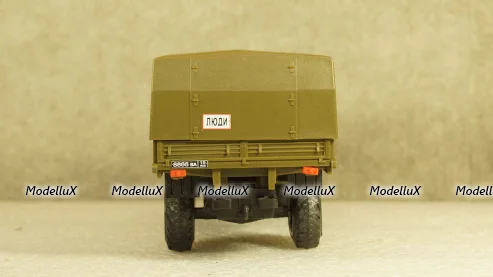 Урал-43206 бортовой с тентом хаки, Элекон 1:43