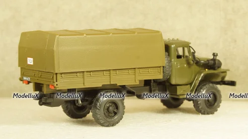 Урал-43206 бортовой с тентом хаки, Элекон 1:43