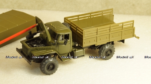 Урал-43206 бортовой с тентом хаки, Элекон 1:43