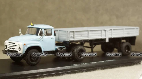 Зил 130В1 с п/п ОДАЗ-885 голубой/серый, SSM7001