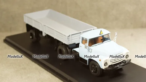 Зил 130В1 с п/п ОДАЗ-885 голубой/серый, SSM7001