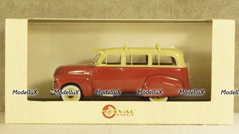 Chevrolet 3100 Suburban Maroon & Cream 1951, EMUS43085A, ESVAL Model 1:43