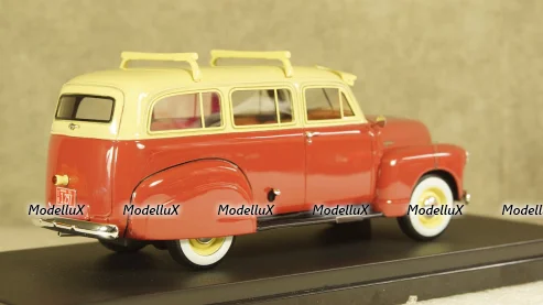 Chevrolet 3100 Suburban Maroon & Cream 1951, EMUS43085A, ESVAL Model 1:43