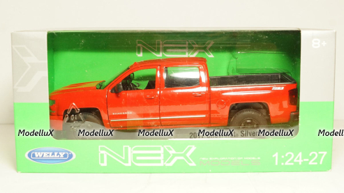 Chevrolet Silverado red, Welly 1:24