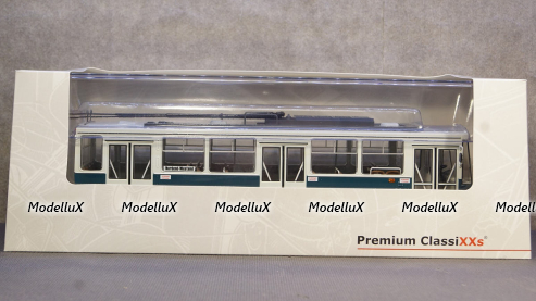 Skoda 14tr white/dunkelgrün Eberswalde, PCL47066, Premium Classixxs 1:43
