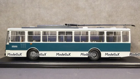 Skoda 14tr white/dunkelgrün Eberswalde, PCL47066, Premium Classixxs 1:43