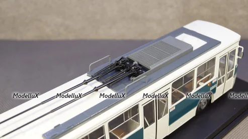 Skoda 14tr white/dunkelgrün Eberswalde, PCL47066, Premium Classixxs 1:43