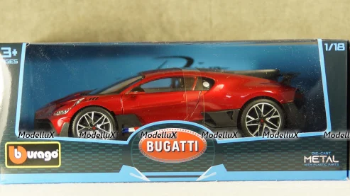Bugatti Divo red/carbon 2019, 18-11045, Burago 1:18
