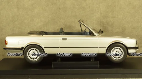 BMW 320i (E30) Convertible Silver 1985, 18152, MCG 1:18
