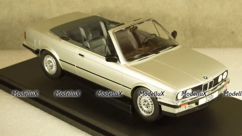 BMW 320i (E30) Convertible Silver 1985, 18152, MCG 1:18