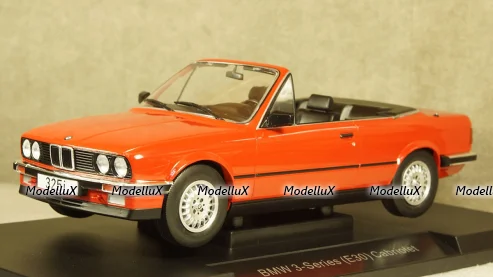 BMW 325i (E30) Convertible red, MCG18151, MCG 1:18