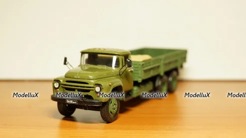 ЗИЛ 133Г1 бортовой хаки с грузом, СарЛаб 1:43